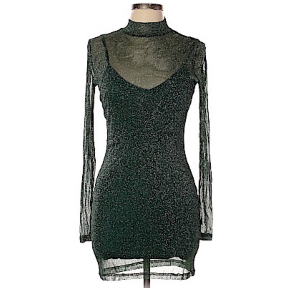 Green Sparkly Shein Dress